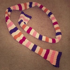 Multi Colored Striped Scarf